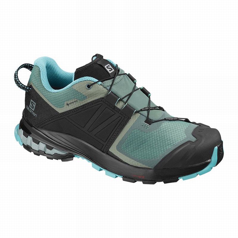 Salomon XA WILD GORE-TEX Zapatillas Trail Running Mujer - Verde / Negras - Colombia (31469-ZWPR)